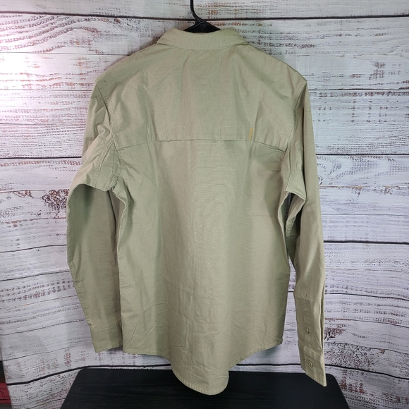 Walls Men's Greenville Flex Micro Ripstop Long Sleeve Work Shirt Size M - Picture 3 of 7